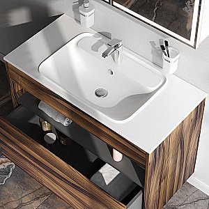 Тумба с раковиной AM.PM Func 100 дуб крафт для ванной в интернет-магазине Sanbest