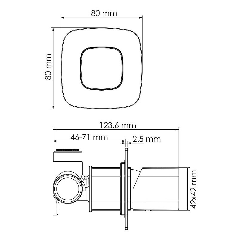 Смеситель для душа WasserKraft Naab 8652 купить в интернет-магазине сантехники Sanbest