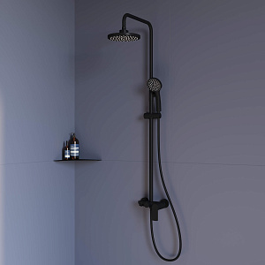 Душевая стойка RGW Shower Panels SP-26-B Черный купить в интернет-магазине сантехники Sanbest