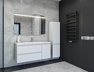 Тумба с раковиной Caprigo Forte 120 два ящика, одна дверь справа бланж для ванной в интернет-магазине Sanbest