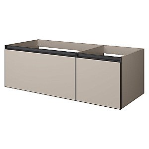 Тумба с раковиной Armadi Art QUATRO 2 140 DAPHNE/профиль ANTHRACITE/раковина ANTHRACITE для ванной в интернет-магазине Sanbest