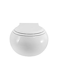 Унитаз подвесной Cezares GRANDE CZR-308-TH-TOR/SC белый, безободквый, смыв торнадо купить в интернет-магазине Sanbest