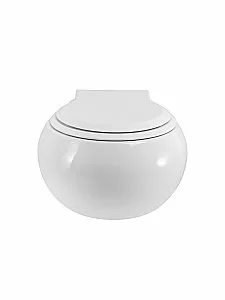 Унитаз подвесной Cezares GRANDE CZR-308-TH-TOR/SC белый, безободквый, смыв торнадо купить в интернет-магазине Sanbest