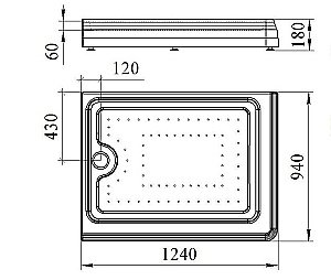 Душевой поддон FRA GRANDE Лоренцо Великолепный 120 Chrome купить в интернет-магазине Sanbest