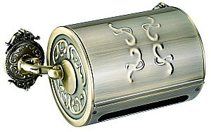 Бумагодержатель с крышкой закрытый Hayta Gabriel Classic Bronze купить в интернет-магазине сантехники Sanbest