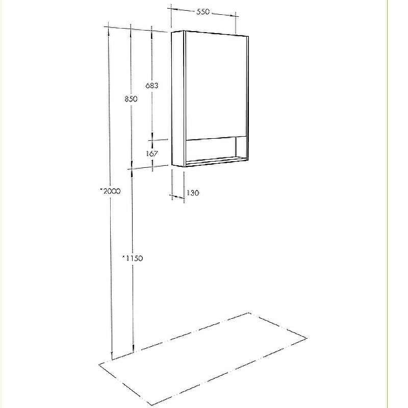 Зеркальный шкаф Акватон Сканди 1A252102SD010 55 белый купить в интернет-магазине сантехники Sanbest