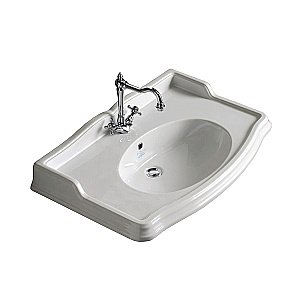 Консоль с раковиной Tiffany World King TWKI3090 90 хром с 1 отверстием для ванной в интернет-магазине сантехники Sanbest