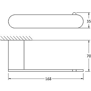 Держатель для туалетной бумаги Artwelle Schwarz 7716 черный матовый купить в интернет-магазине сантехники Sanbest