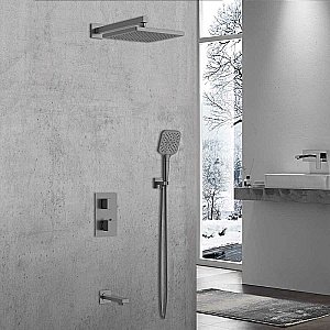 Душевая система Vincea Next VSFW-1N3TGM вороненая сталь купить в интернет-магазине сантехники Sanbest