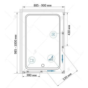 Душевой уголок RGW Classic CL-44 90x100 купить в интернет-магазине Sanbest