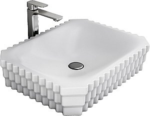 Раковина накладная Bien Shine 61 SHLG06101FD0W3000 белая купить в интернет-магазине Sanbest