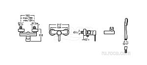 Смеситель для душа Roca Targa 5A2060C0M купить в интернет-магазине сантехники Sanbest