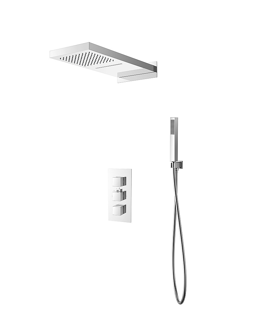 Душевая система скрытого монтажа SantiLine SL-9019 хром купить в интернет-магазине сантехники Sanbest