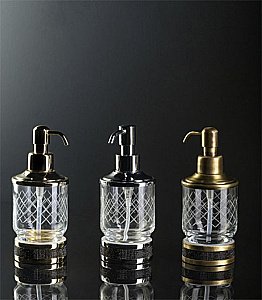 Диспенсер Boheme Royal Cristal 10929-G-B золото/Preciosa купить в интернет-магазине сантехники Sanbest