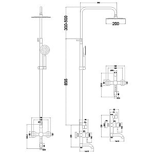 Душевая система Melana Tondo 610107 купить в интернет-магазине сантехники Sanbest