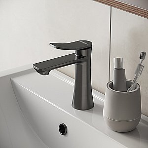 Смеситель для раковины Grossman Advans 510.K35.09.420 графит сатиновый купить в интернет-магазине сантехники Sanbest