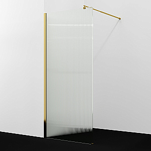 Душевое ограждение WasserKRAFT Rur 30W46PG-FL 110 профиль золото глянцевое/стекло рифленое купить в интернет-магазине Sanbest