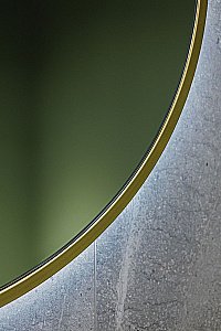 Зеркало Art&Max ASTI AM-Ast-800-DS-FNC-Gold в ванную от интернет-магазине сантехники Sanbest