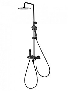 Душевая система с термостатом WONZON & WOGHAND The ONE WW-B3094-MB черный матовый купить в интернет-магазине сантехники Sanbest