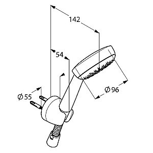 Душевой гарнитур Kludi Logo 680100500 купить в интернет-магазине сантехники Sanbest