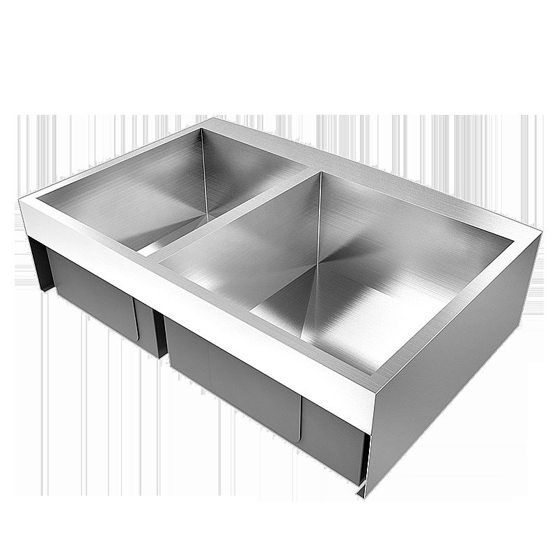 Кухонная мойка Elghansa 84 DS-3320 нержавеющая сталь купить в интернет-магазине сантехники Sanbest