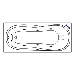 Ванна акриловая Excellent Sekwana SMART NANO WAEX.SEK17.SMARTNANO.CR 170х75 белая с гидромассажем купить в интернет-магазине Sanbest