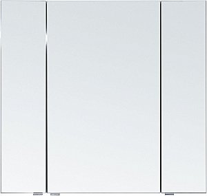 Зеркальный шкаф Aquanet Алвита new 90 серый купить в интернет-магазине сантехники Sanbest