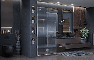 Душевой уголок Ambassador Diamond 12011106 100x100 стекло прозрачное/профиль хром купить в интернет-магазине Sanbest