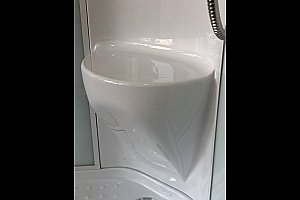 Душевая кабина Royal Bath RB100HK6-WT 100x100 профиль белый/стекло прозрачное купить в интернет-магазине Sanbest