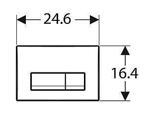 Кнопка для инсталляции Geberit Delta50 115.119.11.1 белый купить в интернет-магазине сантехники Sanbest