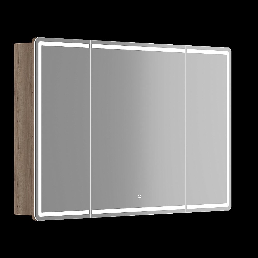 Зеркальный шкаф Sancos Mirror MI120EG дуб галифакс натуральный купить в интернет-магазине сантехники Sanbest