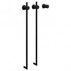 Полотенцесушитель электрический ABBER Charme AH4002MB черный матовый купить в интернет-магазине сантехники Sanbest