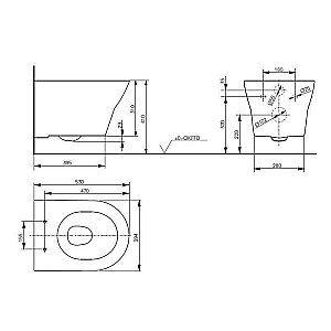 Унитаз подвесной TOTO MH TOILET CW162Y#XW безободковый, слив торнадо купить в интернет-магазине Sanbest