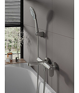 Смеситель для ванны Agger Sweet A2710022 сатин матовый купить в интернет-магазине сантехники Sanbest