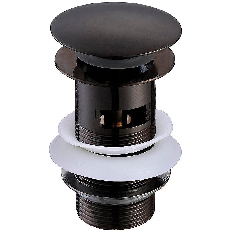 Донный клапан Aquatek AQ6001MB черный матовый купить в интернет-магазине сантехники Sanbest