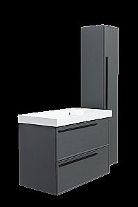 Тумба с раковиной LA FENICE Elba Grigio TWIN 80 серая для ванной в интернет-магазине Sanbest