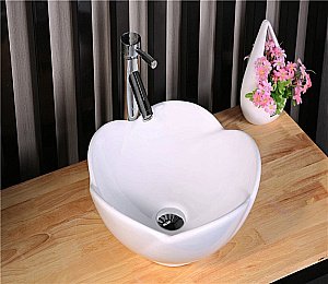 Раковина накладная Ceramalux N 39 9078 белая купить в интернет-магазине Sanbest