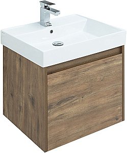 Тумба с раковиной Aquanet Nova Lite 249511 60 дуб рустикальный для ванной в интернет-магазине Sanbest