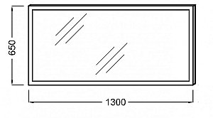 Зеркало с подсветкой Jacob Delafon EB1445-NF 130 в ванную от интернет-магазине сантехники Sanbest