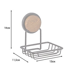 Мыльница Fixsen Magic Wood FX-46009 черная/светлое дерево купить в интернет-магазине сантехники Sanbest