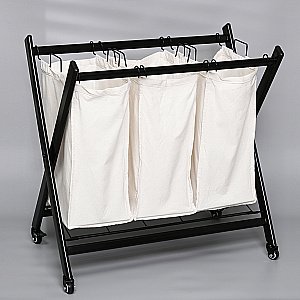 Корзина на ножках WasserKRAFT Naab WB-860-L белый купить в интернет-магазине сантехники Sanbest