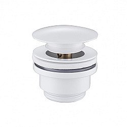 Донный клапан без перелива Abber Bequem AF0011W белый купить в интернет-магазине сантехники Sanbest