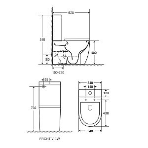 Унитаз-компакт Azario AZ2128 купить в интернет-магазине Sanbest