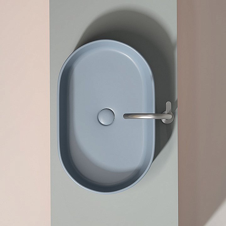 Раковина Ceramica Nova Element 60 CN6048MHL серо-голубая матовая купить в интернет-магазине Sanbest