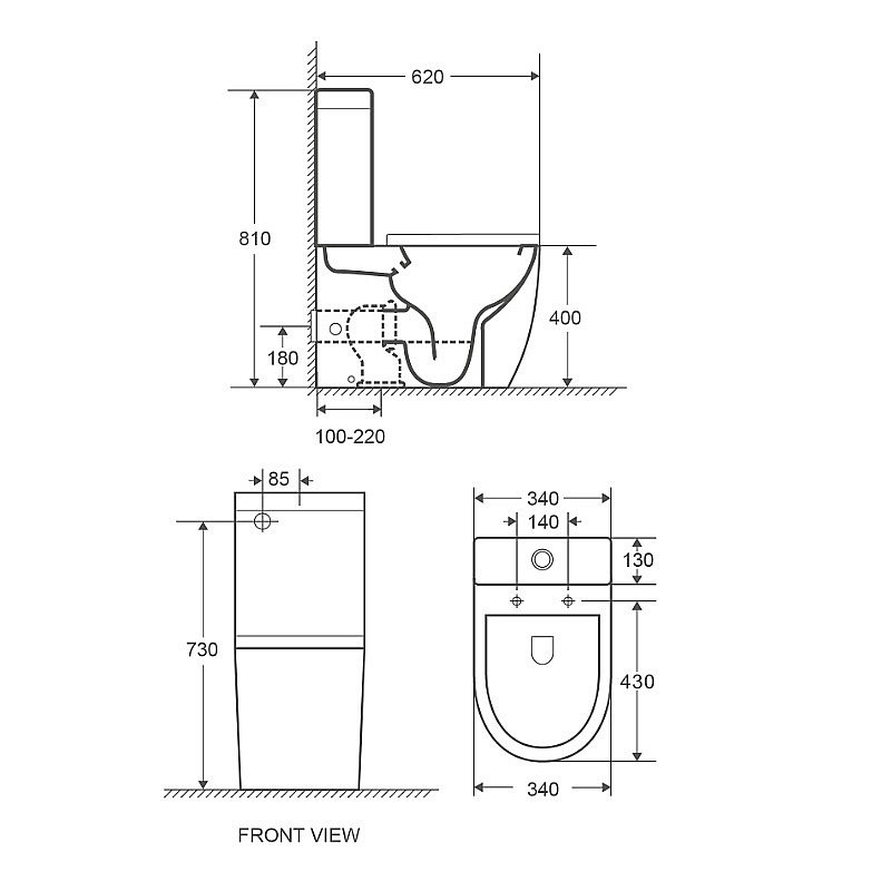Унитаз-компакт Azario AZ2128 купить в интернет-магазине Sanbest