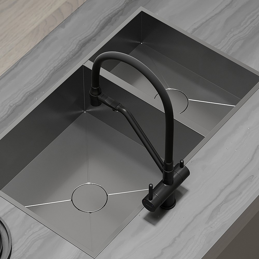 Смеситель для кухни Sancos Dora SC4003MB черный матовый купить в интернет-магазине сантехники Sanbest