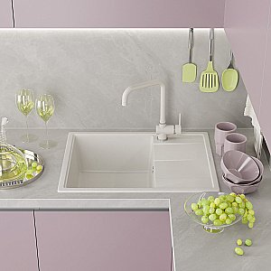 Кухонная мойка Misty Titan 65 TIT-65х51-03 жасмин купить в интернет-магазине сантехники Sanbest