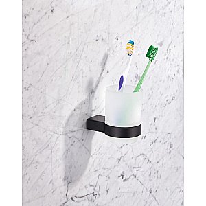 Стакан Milacio Ultra MCU.961.MB черный купить в интернет-магазине сантехники Sanbest