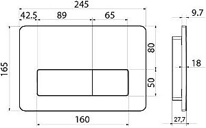 Кнопка для инсталляции IDDIS Unifix UNI10W0i77 купить в интернет-магазине сантехники Sanbest
