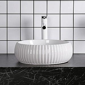 Раковина накладная CeruttiSpa 40,5 CR0007 белая купить в интернет-магазине Sanbest
